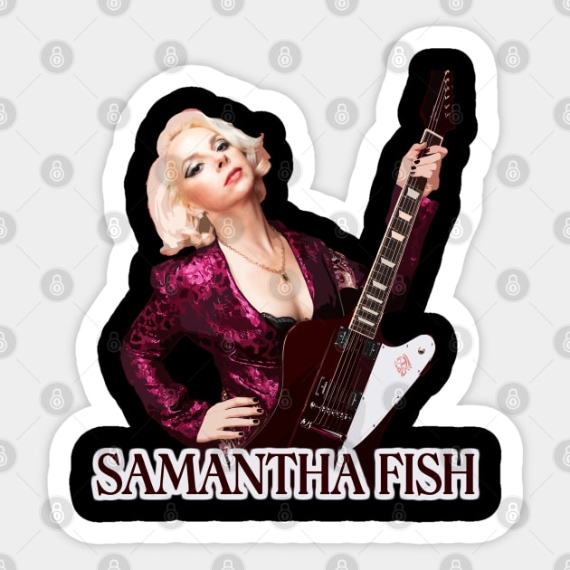 Samantha Fish - Deathwish on the Run Sticker by Pugahanjar